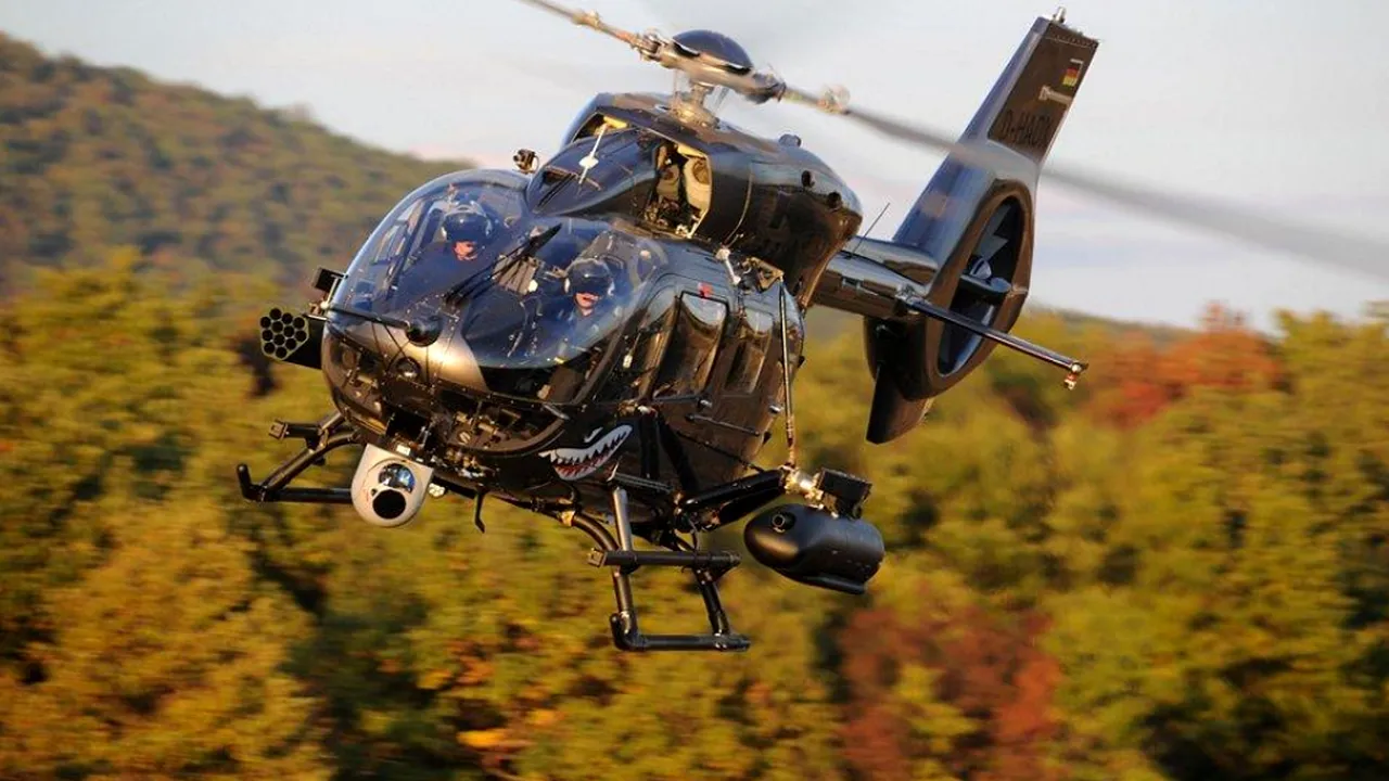 Elicopterul Airbus H145M finalizează prima demonstraţie de tragere cu racheta Rafael SPIKE ER2 
