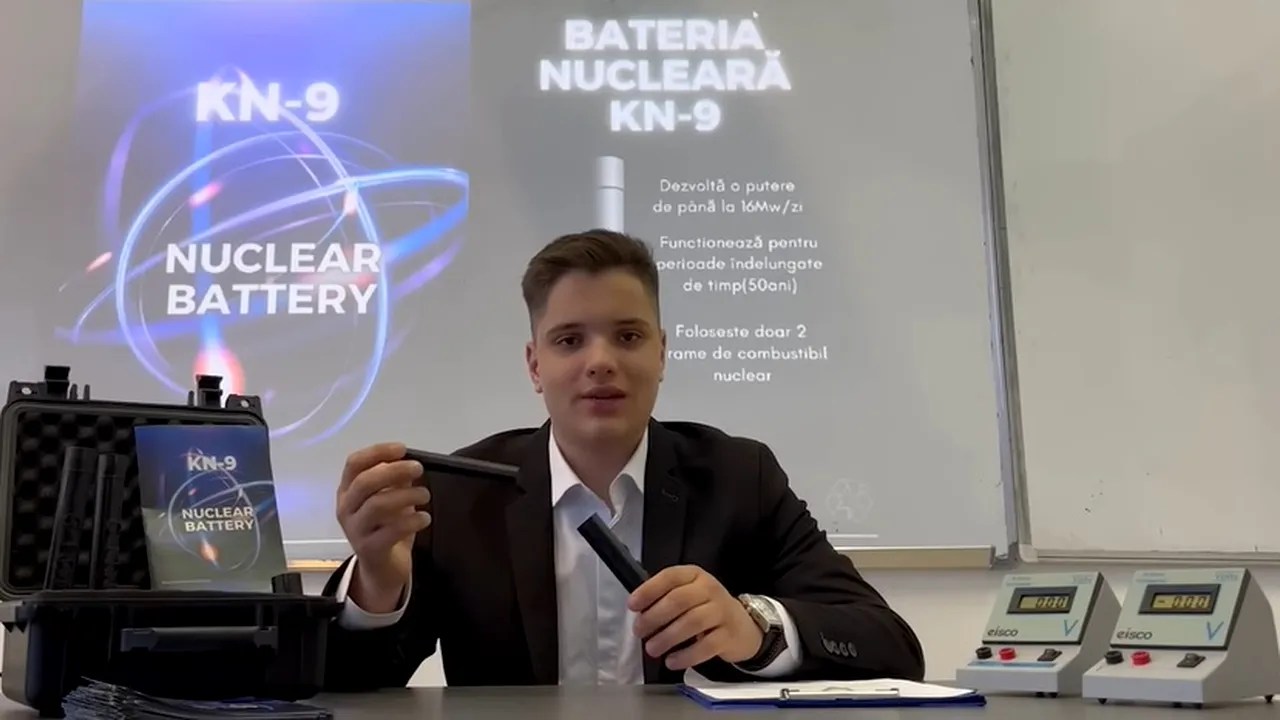 Vladimir Vîrzob, „Micul Einstein” al României, a inventat o baterie nucleară KN-9 care ar putea alimenta cu electricitate un cartier rezidenţial timp de 100 de ani