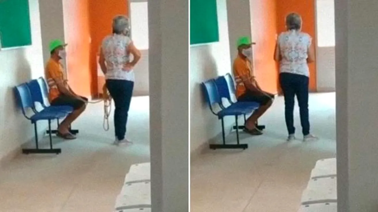Cea mai tare ştire din pandemie: o femeie şi-a dus soţul să se vaccineze legându-l cu o frânghie