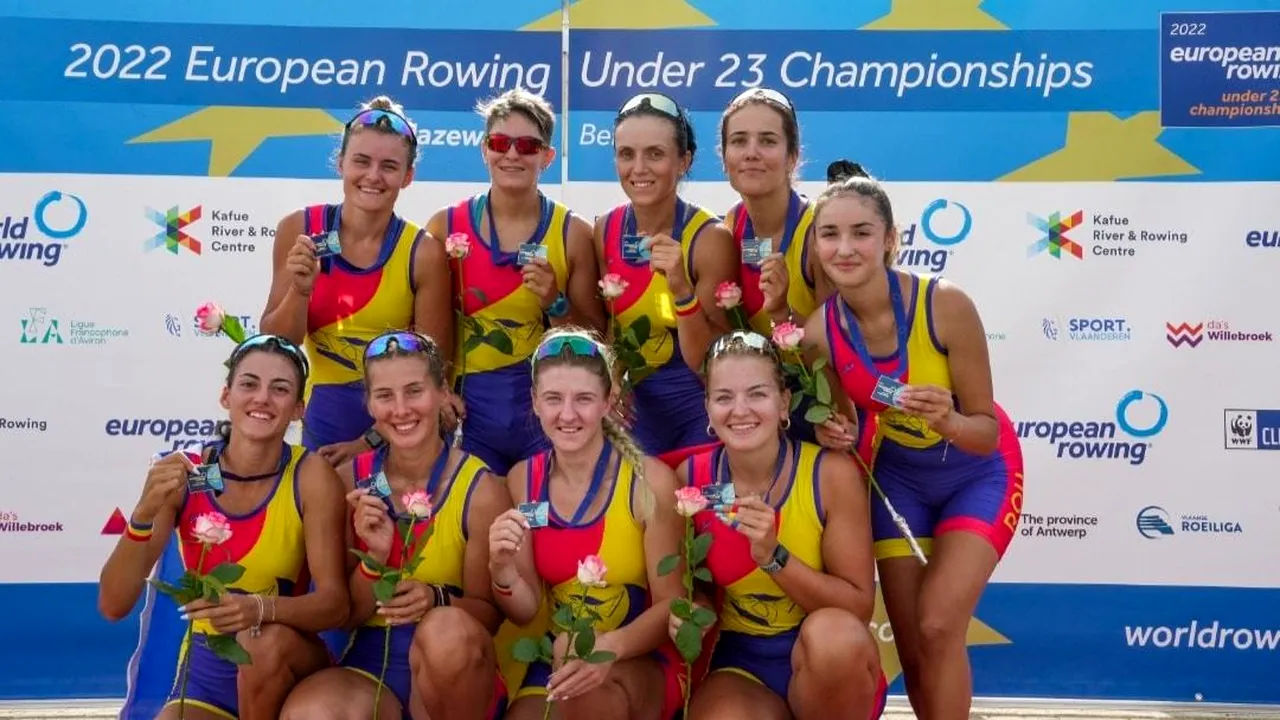 Sportivii români au obţinut cinci medalii de aur şi patru de argint la Campionatele Europene de Canotaj U23