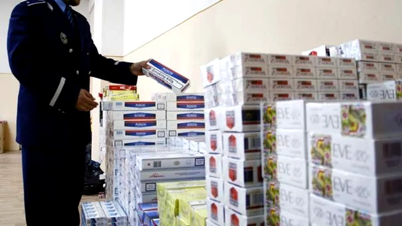 Peste 400.000 de pachete de ţigări de contrabandă, confiscate la Agigea