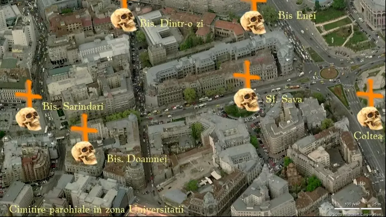 Cimitirul dispărut de la Piaţa Universităţii. Săpăturile arheologice au scos la iveală 40 de schelete, ale cui erau?