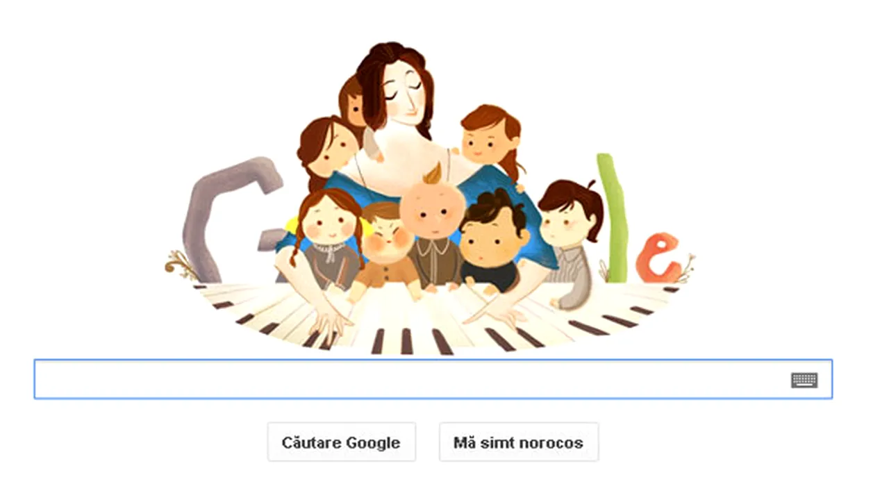 GOOGLE şi-a schimbat logoul pentru a o omagia pe CLARA SCHUMANN, pianista germană căsătorită cu Robert Schumann