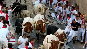 Spania: A început prima cursă de tauri din Pamplona. Trei participanți au fost duși la spital