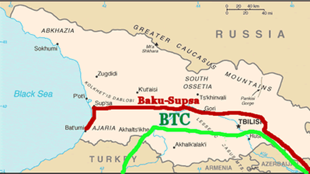 Bombe lansate de Rusia în conflictul cu Georgia la doar 15 m un oleoduct strategic