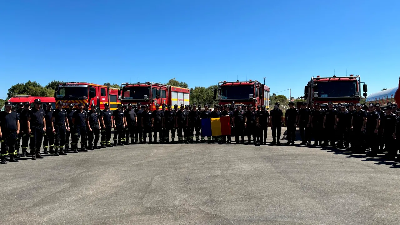 Pompierii români din Grecia, misiune de monitorizare a incendiilor din regiunea Attica