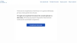 Declaraţia epidemiologică de intrare în ţară o poţi consulta AICI. Chestionar on-line care reduce timpii de aşteptare în aeroport