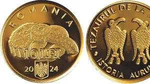 BNR lansează o monedă de aur cu tema Istoria aurului – Tezaurul de la Apahida