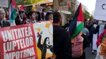Controversă după manifestația împotriva violenței asupra femeilor. Participanți nemulțumiți după ce steagurile Palestinei au fost aduse la manifestație: „Dacă știam acest lucru, nu mai veneam” / Dezbateri intense și pe rețelele de socializare