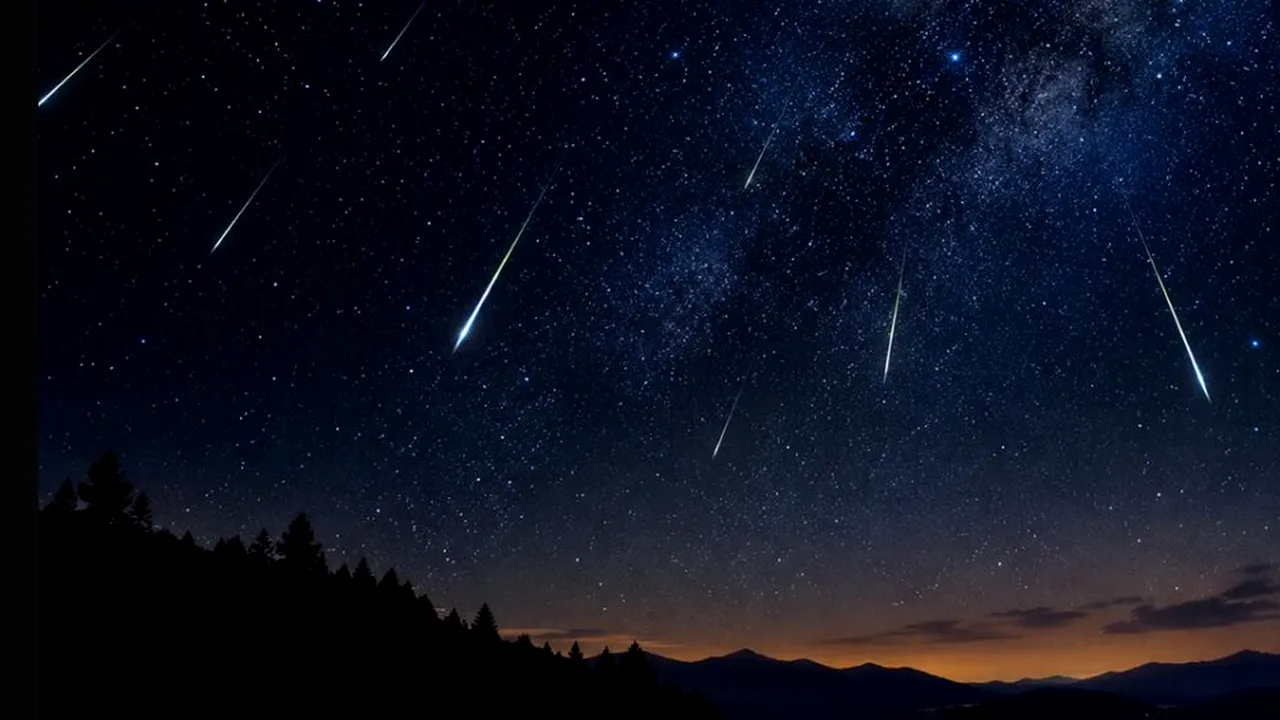 Spectacol pe cerul României în octombrie. Trei ploi de meteori și „Luna Vânătorului”: când și cum pot fi observate