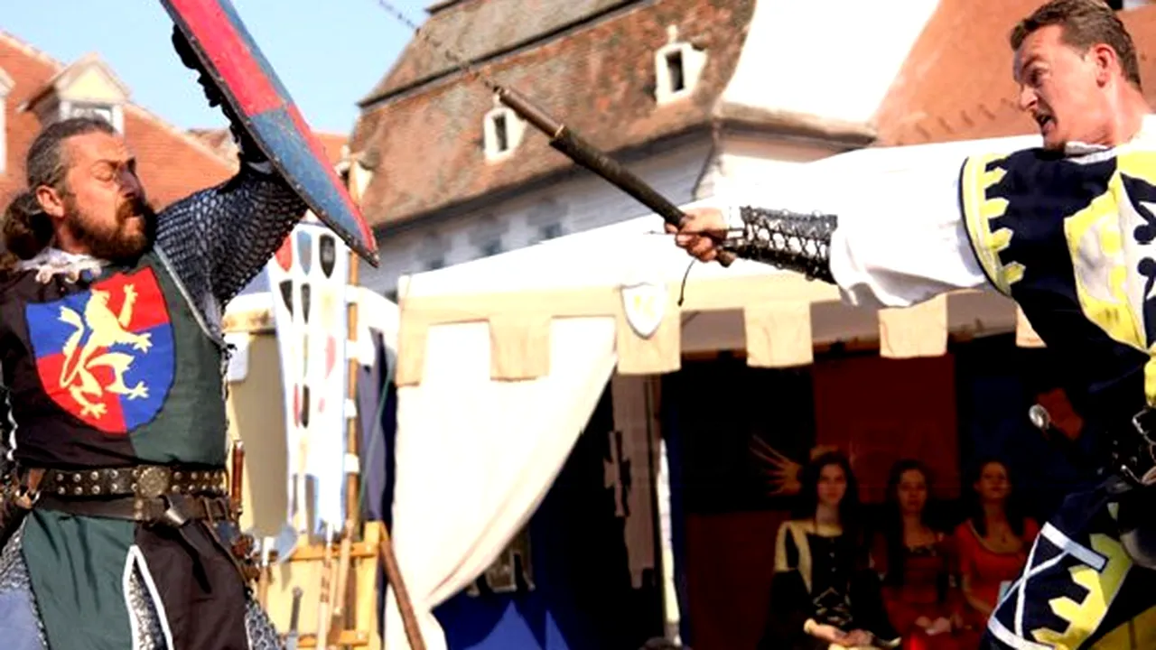 Poveşti din Evul Mediu, puse în scenă de actori la Festivalul Medieval 