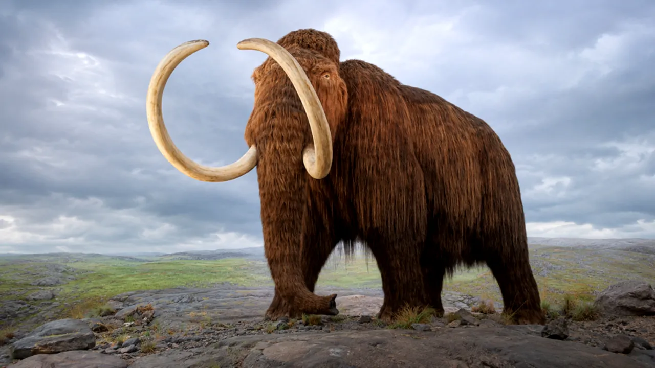 Scăderea record a nivelului Dunării a scos la iveală rămășițele unui mamut lânos