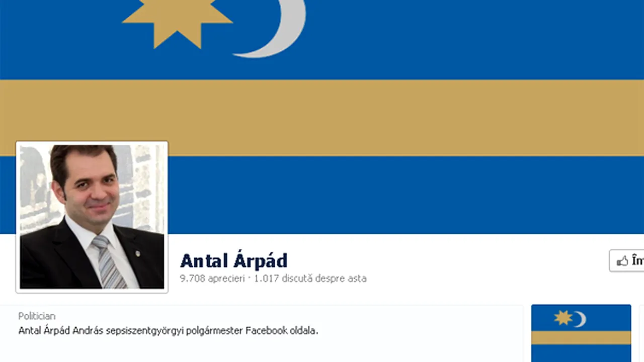 Primarul din Sfântu Gheorghe îşi îndeamnă prietenii de pe Facebook să îi trimită poze cu simboluri regionale şi naţionale