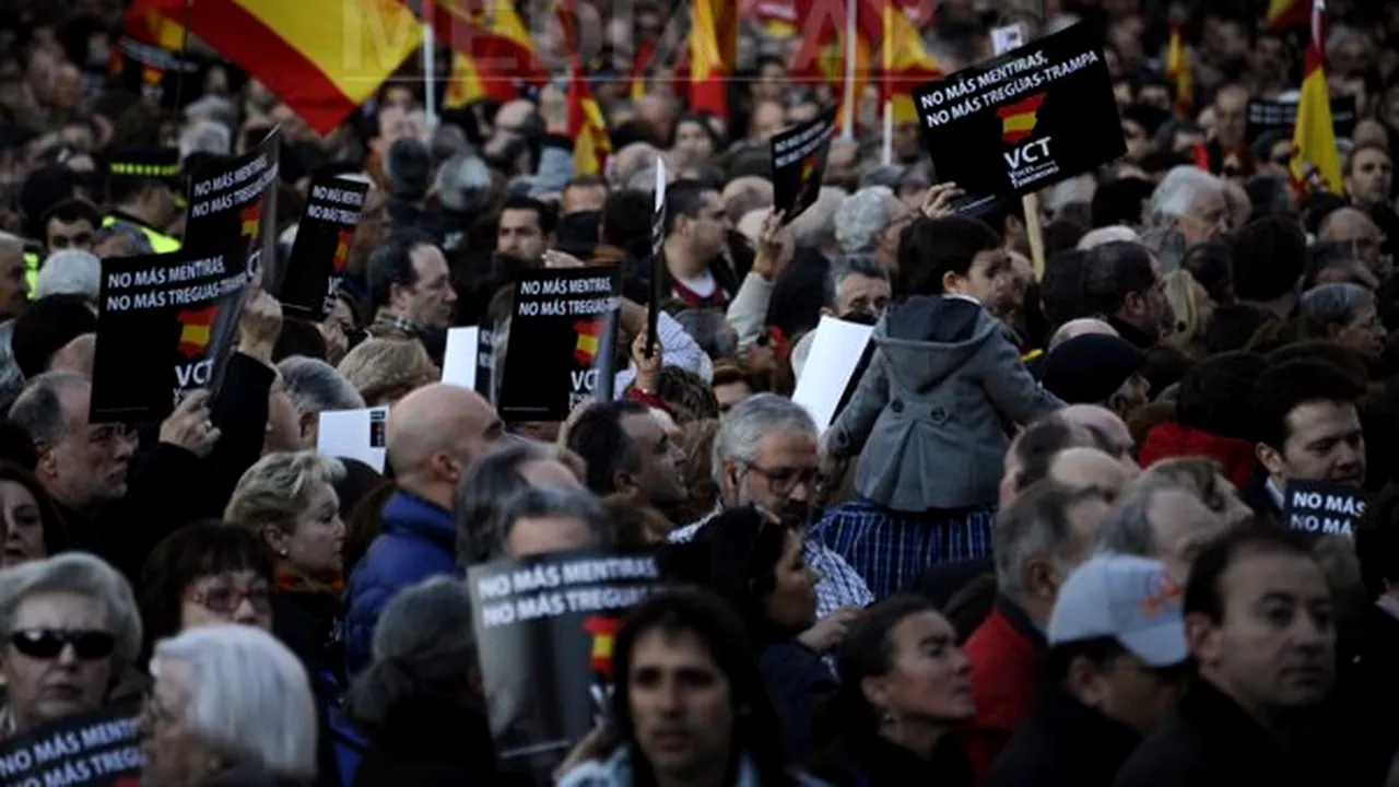Proteste la Madrid: Câteva mii de oameni manifestează împotriva măsurilor de austeritate
