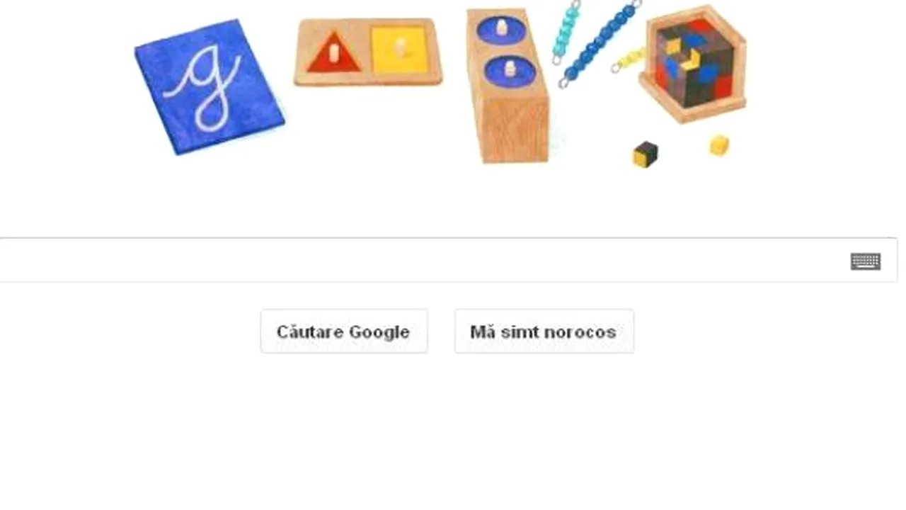 Google şi-a schimbat logoul pentru a o omagia pe medicul şi pedagogul italian Maria Montessori
