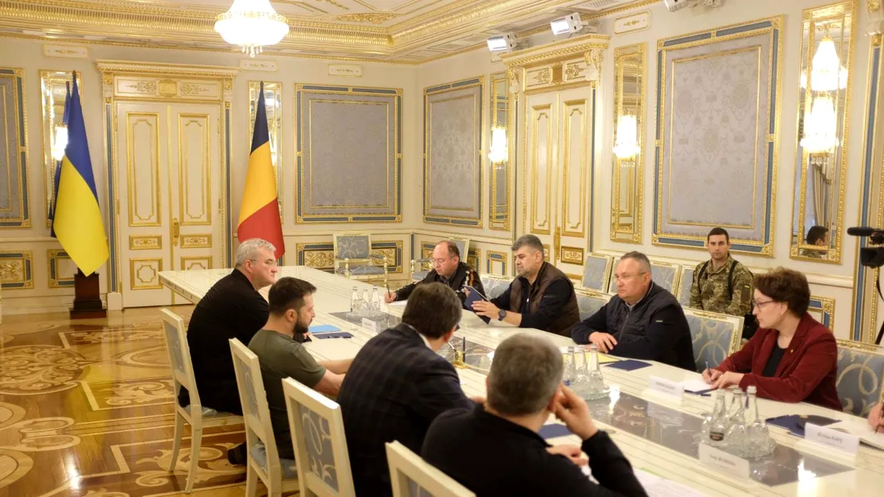 Ciucă, după întâlnirea cu Zelenski: L-am asigurat de sprijin în eforturile de a opri agresiunea Rusiei