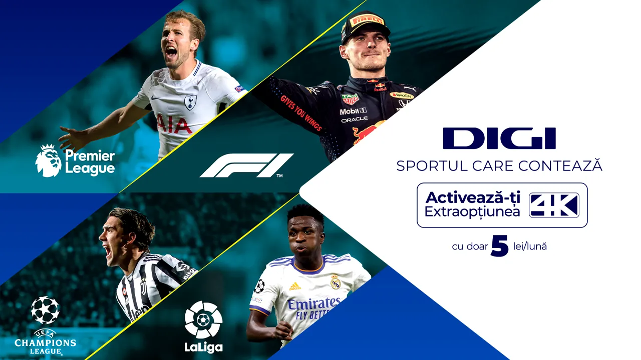 Cu DIGI 4K vezi spectacolul Premier League în format Ultra HD