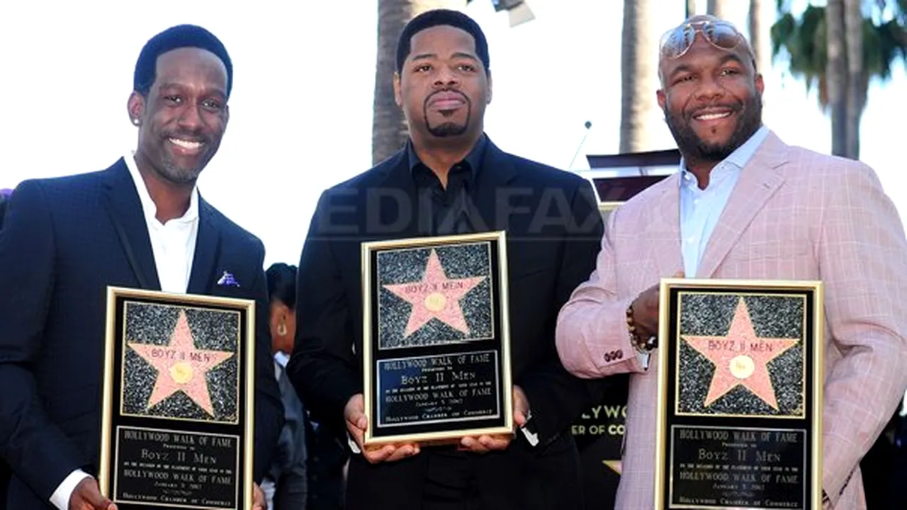 Grupul Boyz II Men a primit o stea pe Walk of Fame din Hollywood