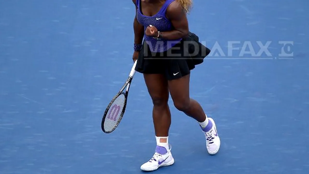 Serena Williams s-a calificat în finală la US Open. Numărul 1 mondial o va înâlni pe Caroline Wozniacki