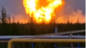 Incendiu uriaş la cel mai mare zăcământ de gaze din Rusia. Aprovizionarea Europei, în pericol
