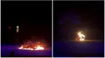 O dansatoare a luat foc în timpul unui spectacol. Ea a supraviețuit deoarece s-a aruncat în apă