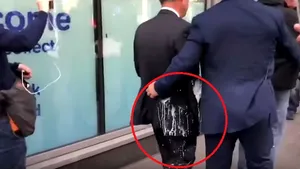 Incident în timpul unui miting electoral: Politicianul care a provocat referendumul pentru Brexit, atacat cu un milkshake | VIDEO