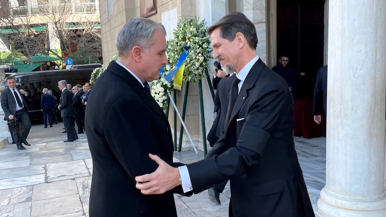 Principele Radu, la slujba de înmormântare a Regelui Constantin al II-lea
