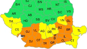 Southern Romania Weather Advisory Upgraded To Code Orange