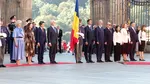 Președintele Nicușor Dan și Mirabela Grădinaru au ajuns la Praga. Întâmpinați cu fanfară de președintele Cehiei