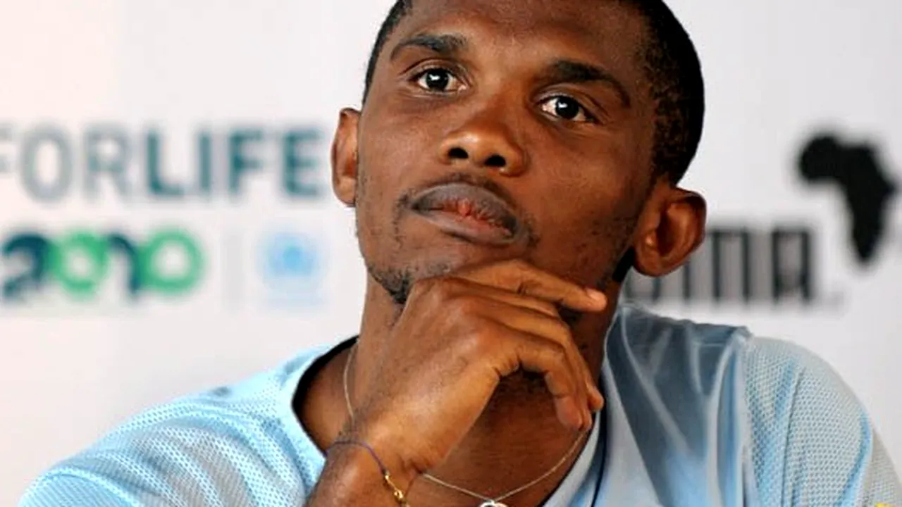 Samuel Eto'o a fost amendat cu 200.000 de dolari pentru colaborarea cu o casă de pariuri