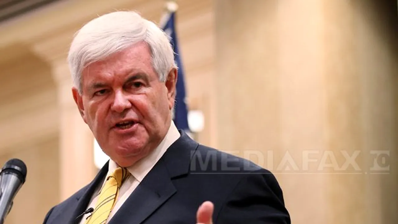 Newt Gingrich se va retrage miercuri din cursa republicană pentru preşedinţia SUA