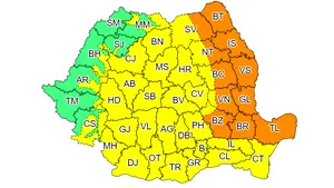 Alertă meteo de vânt şi vijelii. ANM anunţă coduri portocaliu şi galben pentru aproape toată ţara. Cât durează fenomenele extreme 