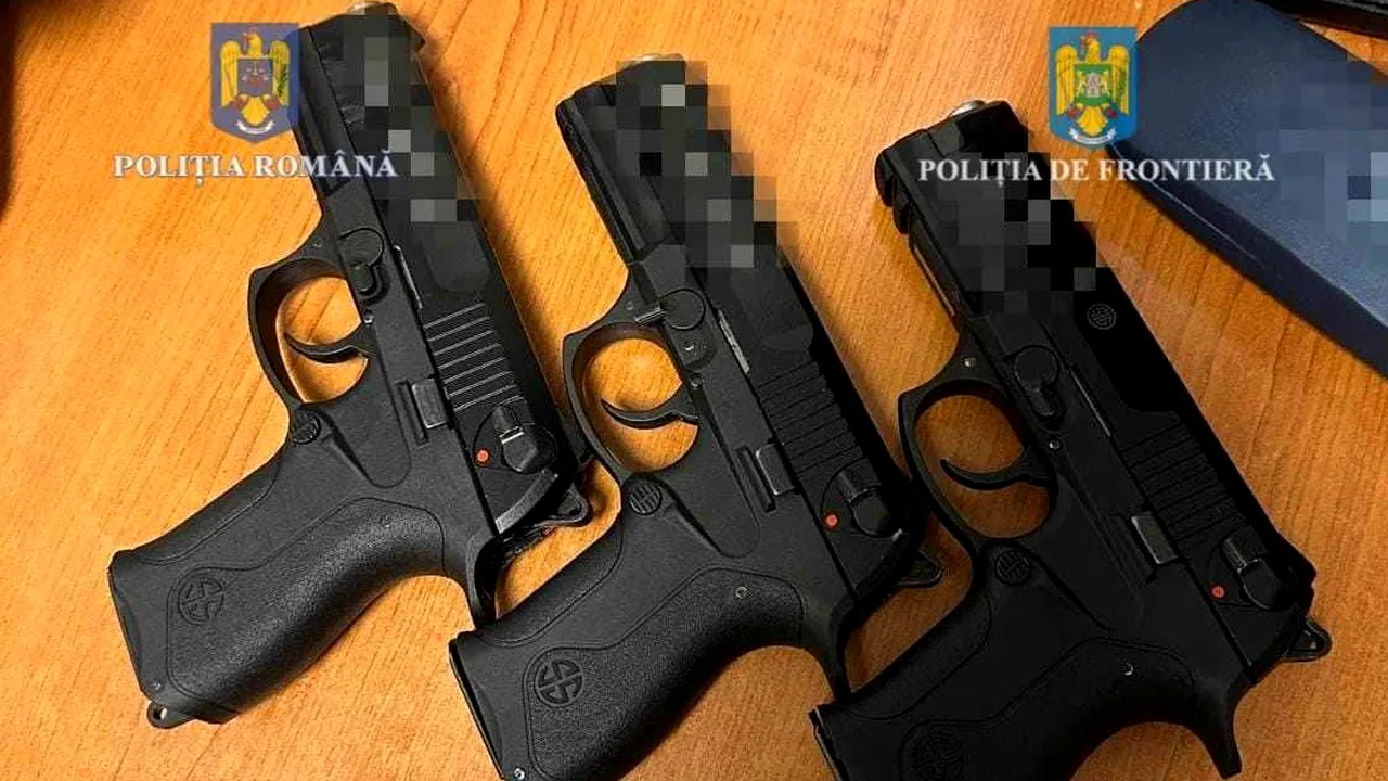 Captură demnă de Vestul Sălbatic. 17 pistoale ascunse într-un camion, descoperite la Vama Calafat
