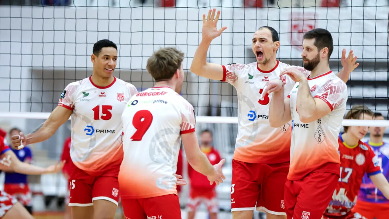 Dinamo și CSO Voluntari își află miercuri adversarele din grupele Ligii Campionilor la volei