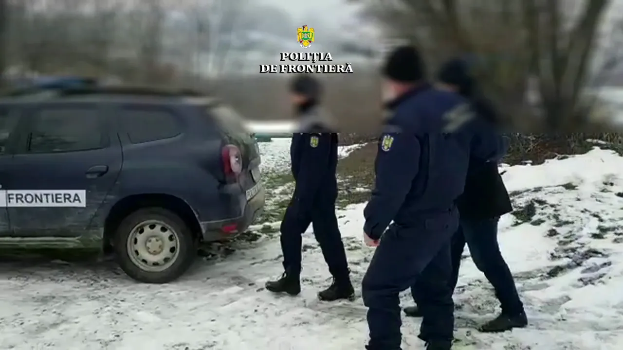 De beat ce era, un georgian a trecut ilegal graniţa dintre Ucraina şi România. Reacţia poliţiei de frontieră. VIDEO