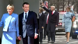 FOTO Familiile MACRON vs TRUMP. Ce transmit de fapt cele două Prime Doamne în momente CHEIE. De la scena sărutului în spatele cortinei, la imaginea unui director de pe Wall Street