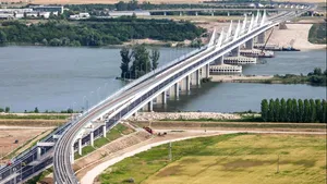 Transportul feroviar de călători a fost lansat pe Podul Noua Europă