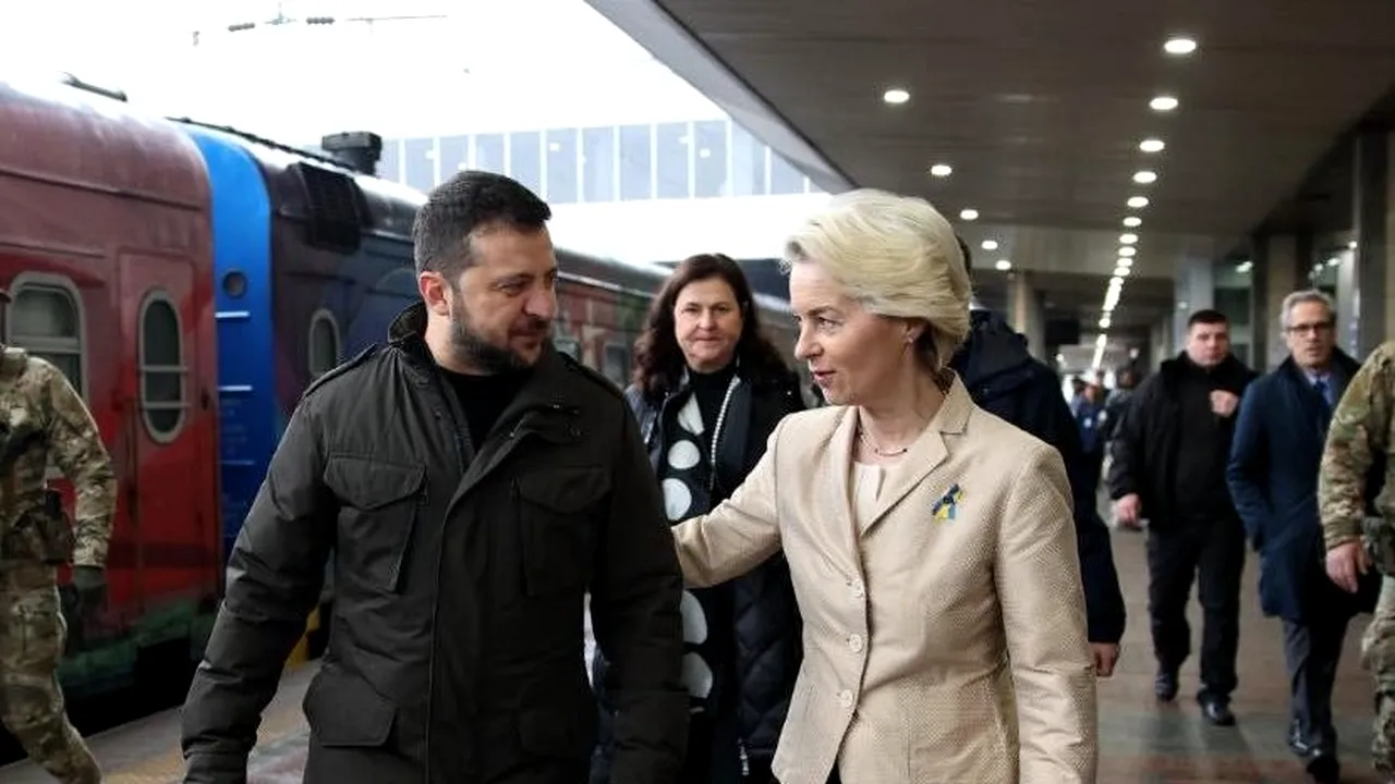 UE va fi alături de Ucraina „cât va fi nevoie”, promite Von der Leyen / „Sunt aici pentru a discuta despre calea de aderare a Ucrainei la UE