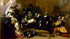 16 septembrie 1620: Pelerinii pleacă cu vasul  Mayflower să se stabilească în Lumea Nouă 