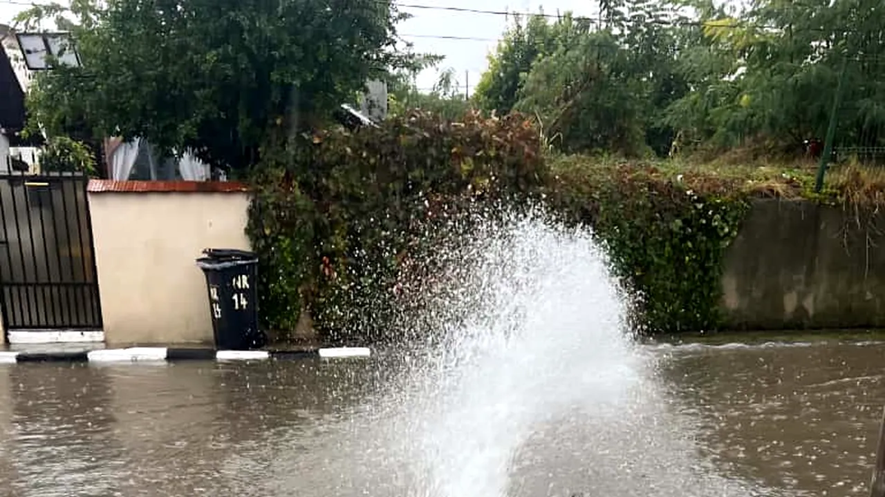 Sistemul de canalizare din Giurgiu, suprasolicitat după ploile abundente