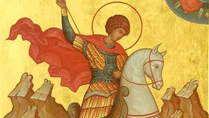 Sfântul Mare Mucenic Gheorghe, Purtătorul de Biruință / Curajosul ofițer roman care a biruit cu credință lumea nebună a idolatrilor