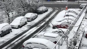 FOTO Au început primele ninsori în mai multe regiuni din ţară. Stratul de zăpadă a ajuns la 8 centimetri