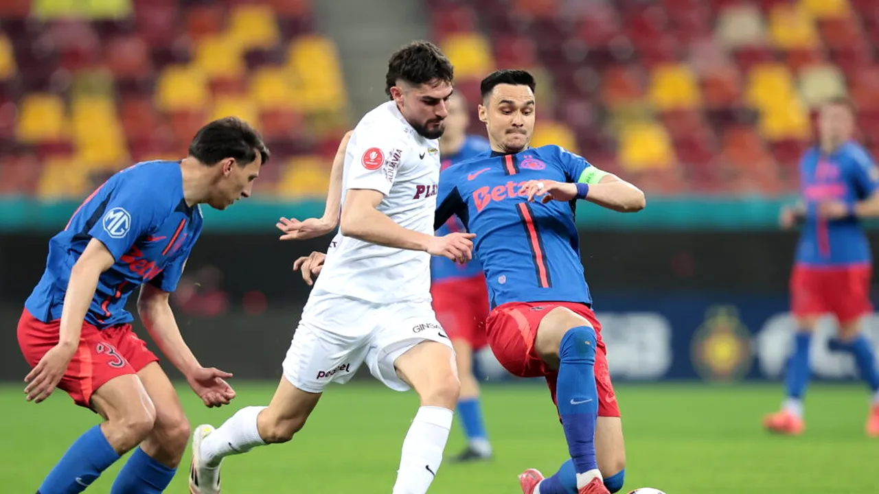 FCSB s-a impus în fața CFR Cluj cu 3-2, în play-off