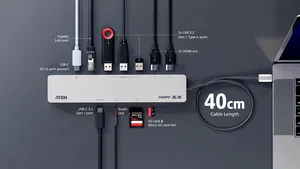 ATEN lansează noul docking station care conectează 11 dispozitive printr-un singur cablu USB-C 