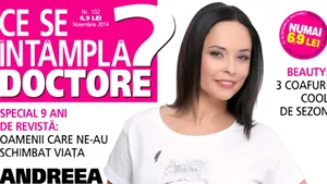 Andreea Marin, pe coperta aniversară a revistei “Ce se întâmplă, doctore?” 