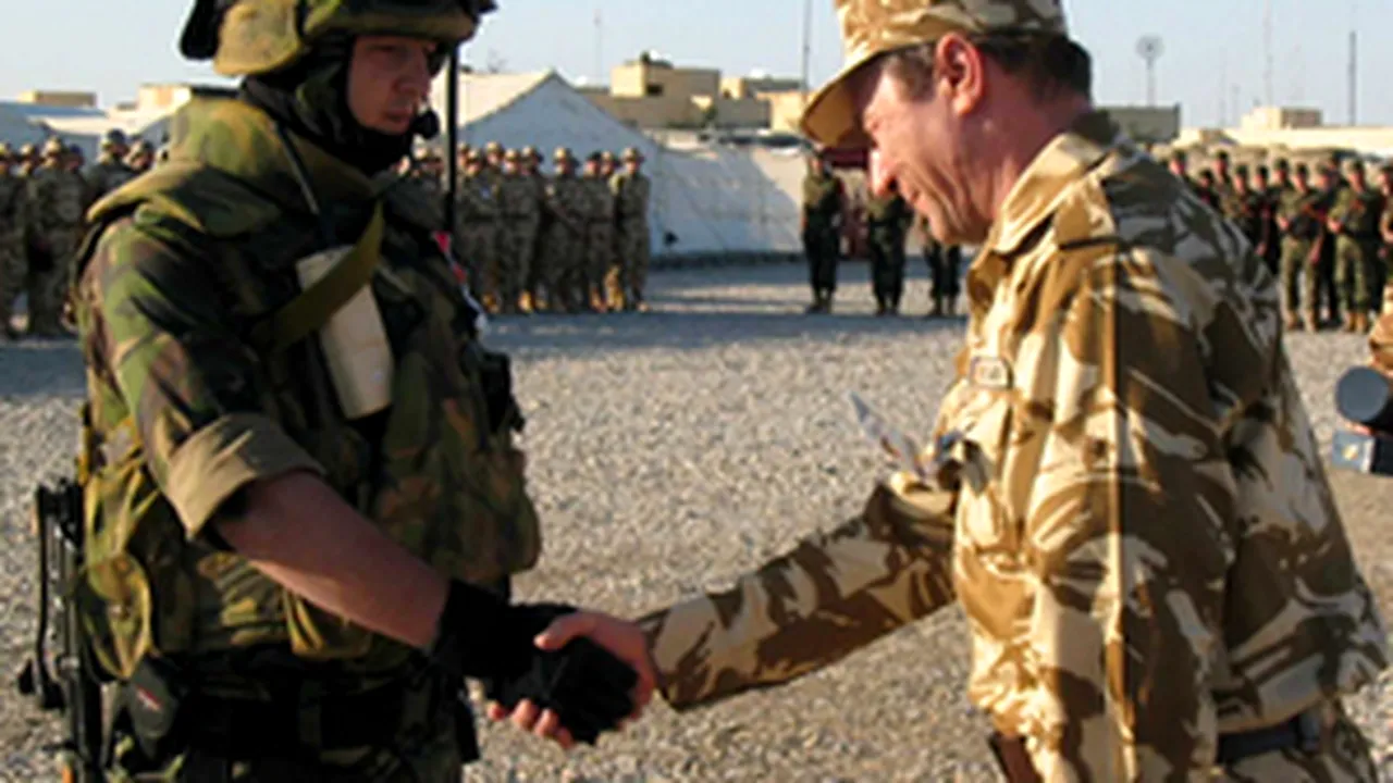 Romanian Troops End Mission In Iraq