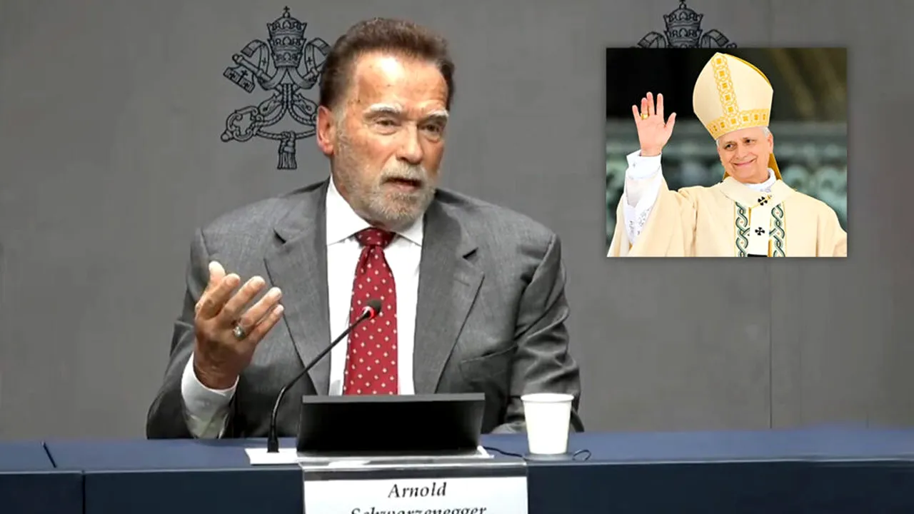 Papa Leon al XIV-lea și Arnold Schwarzenegger într-o „cruciadă” pentru conservarea mediului