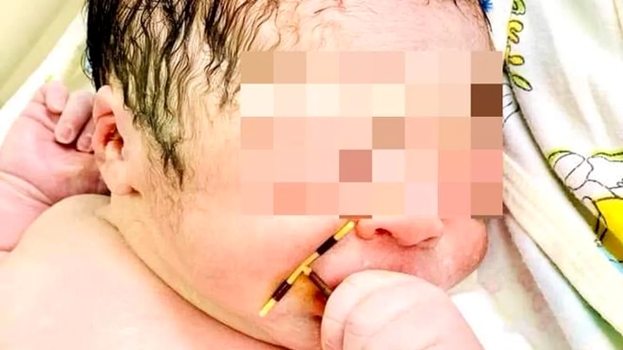 Imaginea care face înconjurul lumii nu este ceea ce pare: Un bebeluş strânge în mână steriletul mamei sale