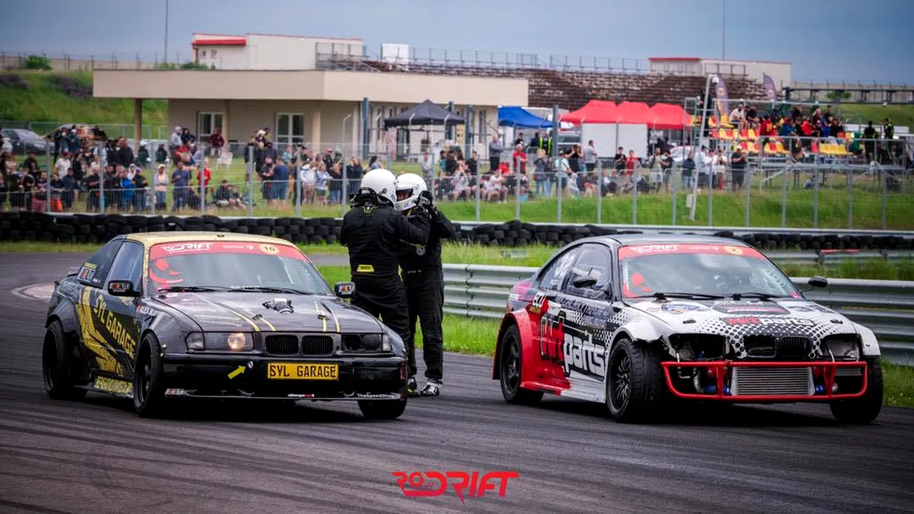 Patru piloţi în lupta pentru titlu în Campionatul Naţional de Drift. Finala are loc în weekend pe Transilvania Motor Ring

