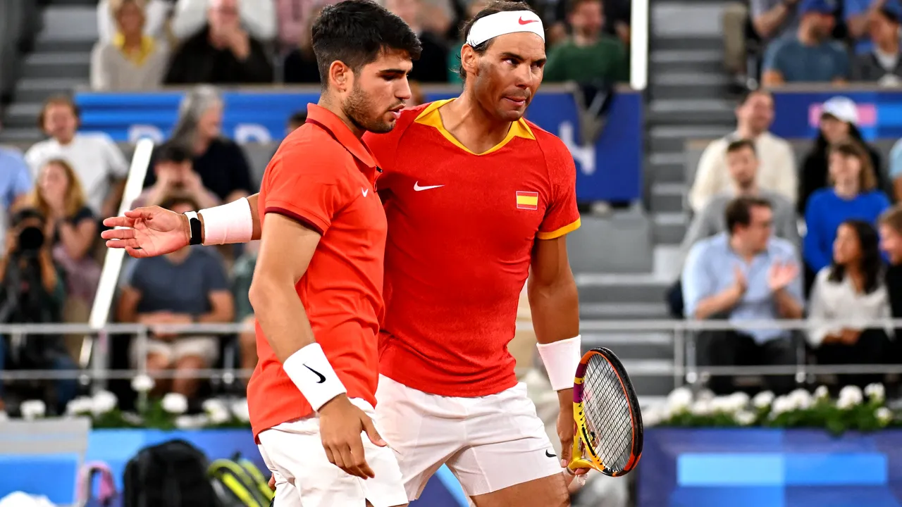 Visul olimpic a luat sfârşit pentru Nadal şi Alcaraz, eliminaţi din competiţia de dublu
